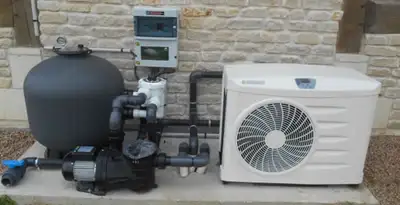 electric heater installation services with connected outdoor heating system equipment in Scottsdale, AZ