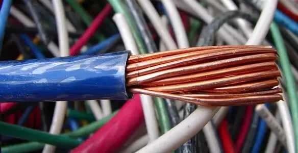 electrical wiring services showing exposed copper conductors and cable preparation in Scottsdale, AZ