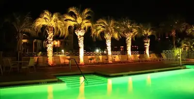 landscape lighting installation services illuminating outdoor recreational areas in Scottsdale, AZ