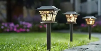 landscape lighting installation services with professionally installed pathway lights in Scottsdale, AZ