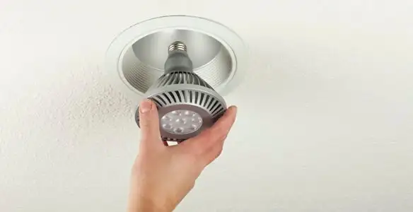 lighting installation service featuring recessed ceiling light installed by licensed professionals in Scottsdale, AZ