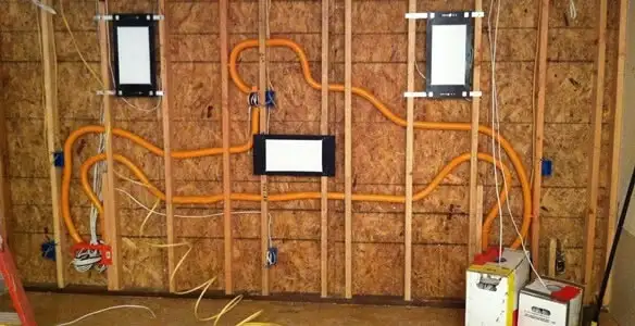 new construction wiring project displaying complete electrical system layout installed by professionals in Scottsdale, AZ