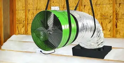whole house fan installation services with professionally mounted ventilation fan system in Scottsdale, AZ